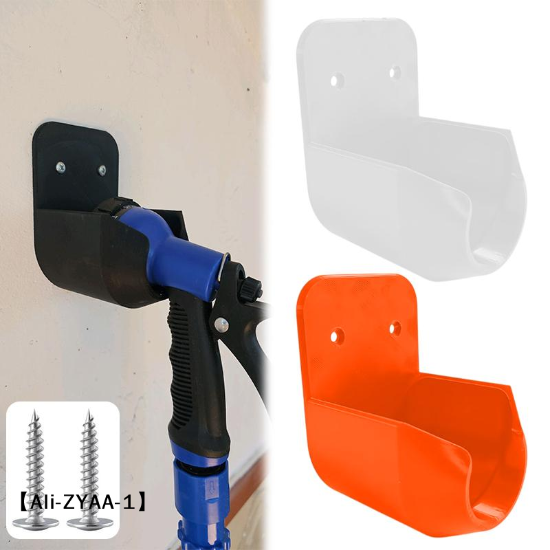 Gardening Tools Plastic - 【A】壁掛け式ガーデンホースノズルブラケット、ネジと漏れ穴付き、庭の灌漑、洗車、庭の収納ツール用