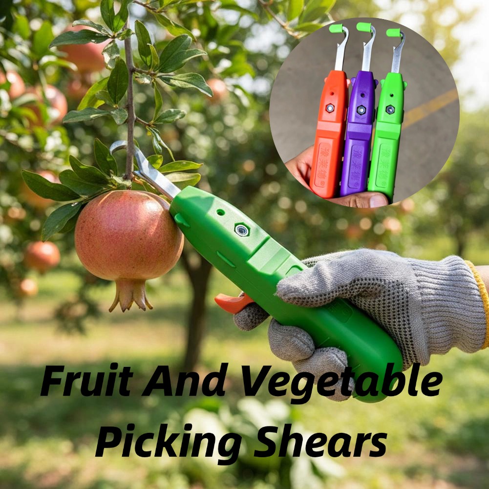 Gardening Tools Hand - 果物と野菜の収穫用剪定鋏、庭用剪定ばさみ、曲刃収穫ツール、ブドウやピーマンの収穫に