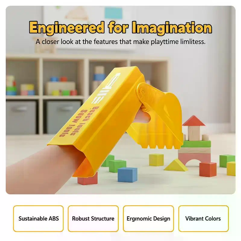 Gardening Tools Toys - プロ仕様の砂雪用シャベル、鮮やかなオレンジ色のビーチ掘り道具、子供と大人向けの頑丈なプラスチック製雪掘りおもちゃ、屋外遊び、庭用