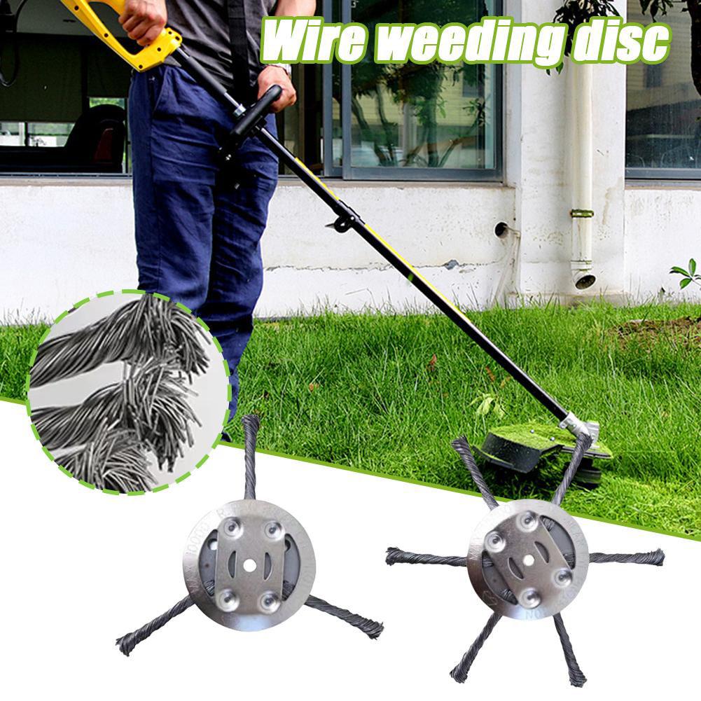 Gardening Tools Knife - ユニバーサルブラシカッターヘッド 6/3 ヘッド鋼線ホイールトリマー芝生雑草庭