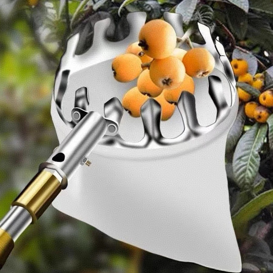 Gardening Tools Rack - プロのベリーピッカーツール、果物収集ネットバスケット、庭の収穫用、リンゴ、サクランボ、ブドウ、農場用ガジェット