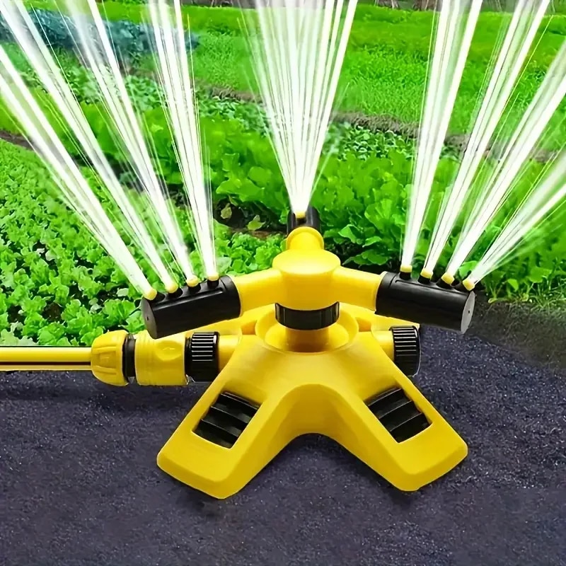 保育園灌漑用の360度自動回転スプリンクラーヘッド、回転式三 - Gardening Tools Plastic のレビューと価格