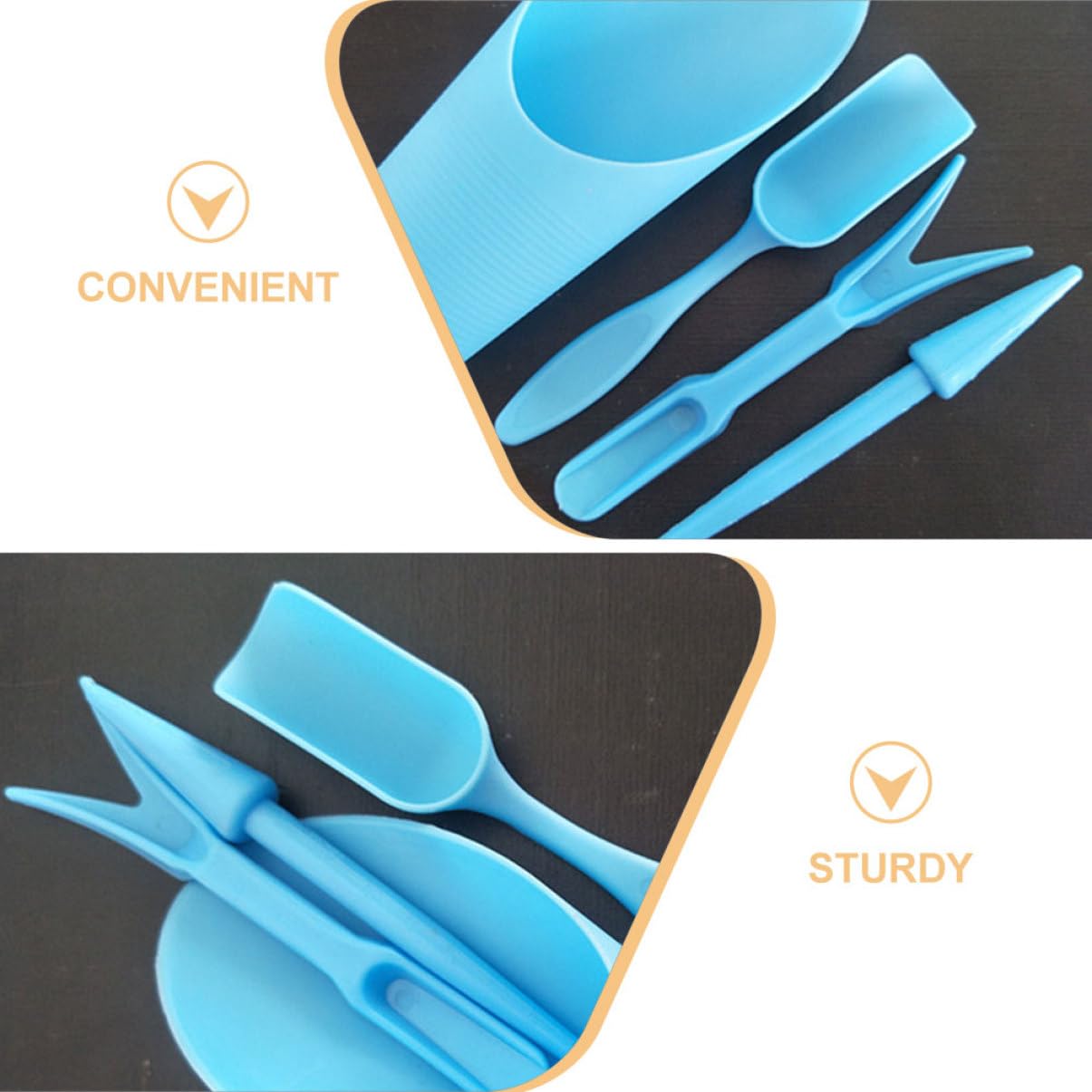 4 ピース/セット、プラスチック耐久性のあるバケツシャベル鉢 - Gardening Tools Hand のレビューと価格