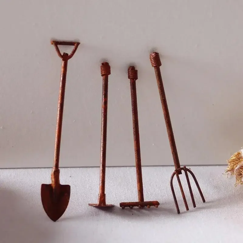 ミニチュアガーデン装飾品、さびた金属工芸品、ガーデニング錆び - Gardening Tools Toys のレビューと価格