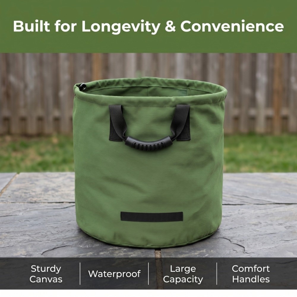 耐久性のあるポータブルガーデンバッグ、防水キャンバス芝生バッ - Grow Bags のレビューと価格