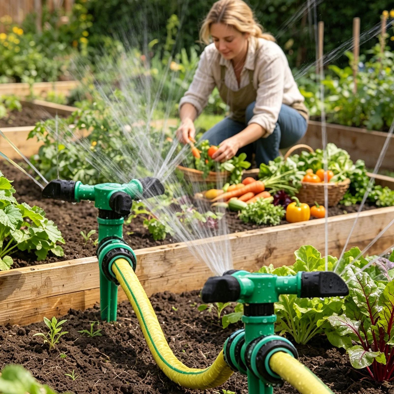 自動回転式散水器 庭の芝生灌漑用 360度ヤードカバー散水器 - Gardening Tools Plastic のレビューと価格