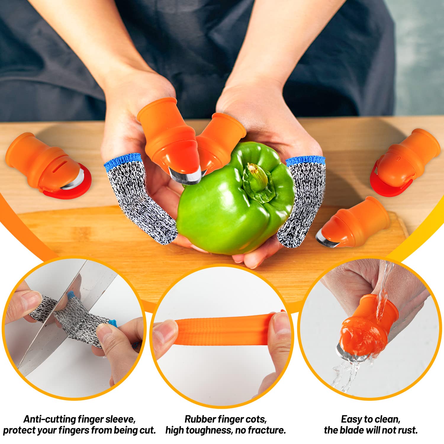 園芸用シリコン製親指ナイフプロテクター収穫ツール指用植物果物 - Gardening Tools Knife のレビューと価格