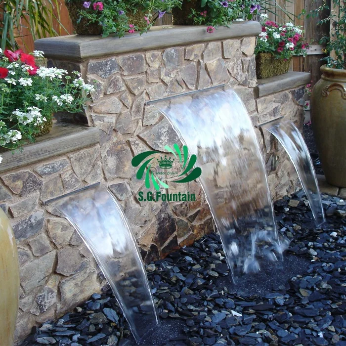 高品質低価格人工モダンロック滝噴水家庭用庭園人工ステンレス鋼 - Gardening Tools Price のレビューと価格