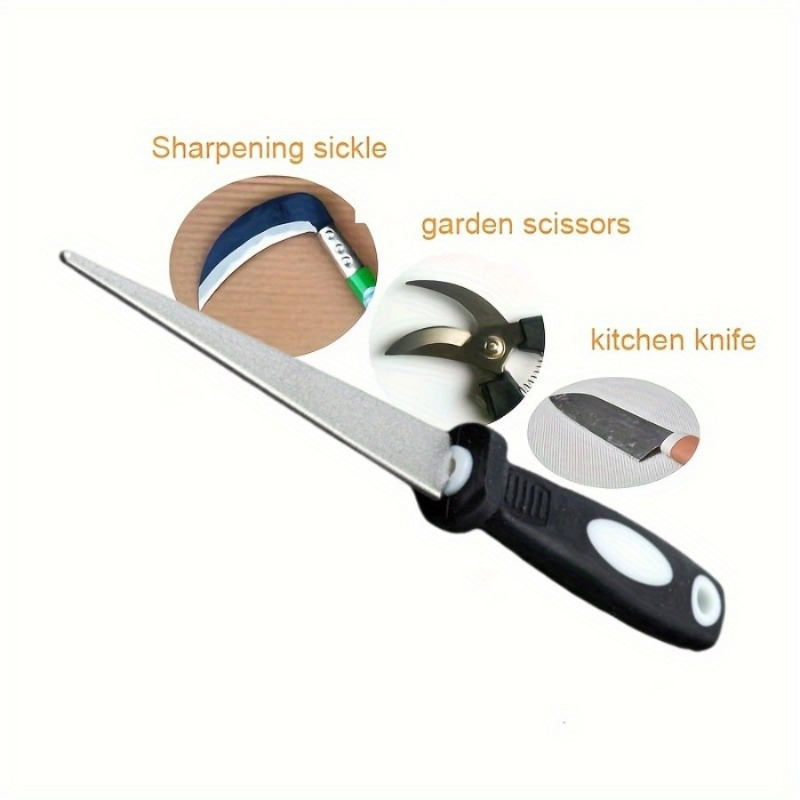 人間工学に基づいたハンドルを備えたダイヤモンド鋼ナイフ研ぎ器 - Gardening Tools Knife のレビューと価格