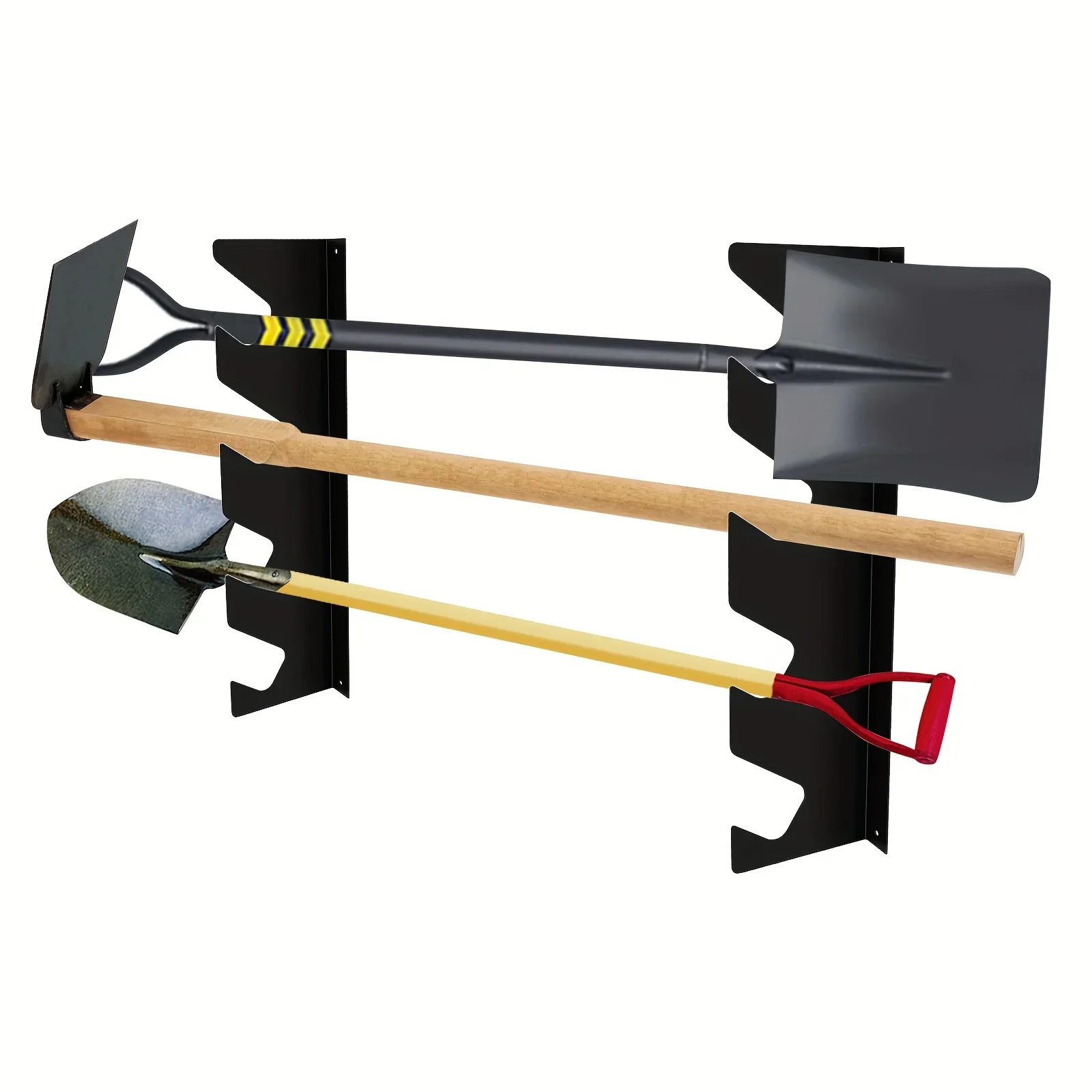 頑丈な金属製ガーデンツールホルダー、シャベルと熊手の収納付き - Gardening Tools Rack のレビューと価格