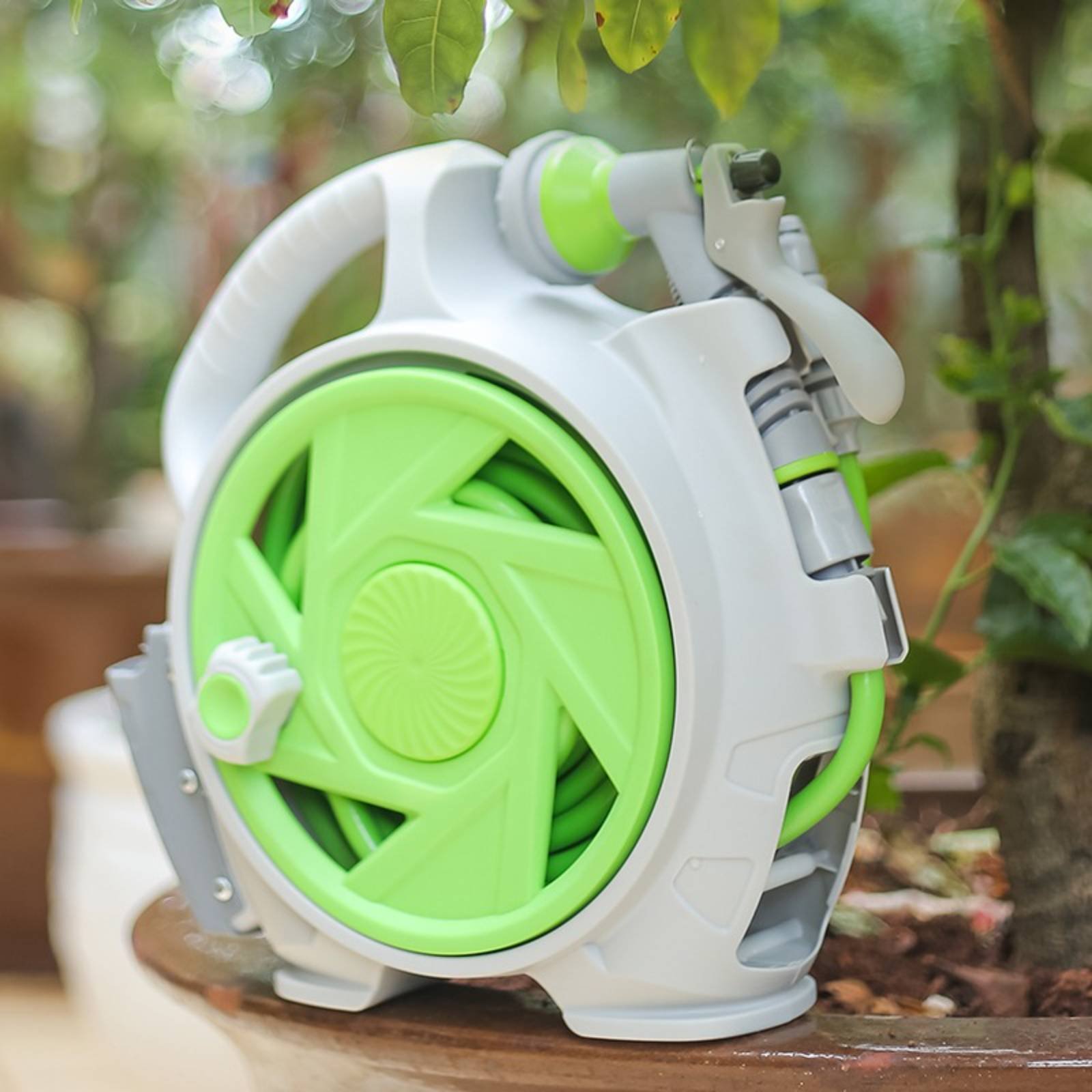 手持ち式水道ホースリール、絡まりにくい、持ち運び可能なホース - Gardening Tools Hand のレビューと価格