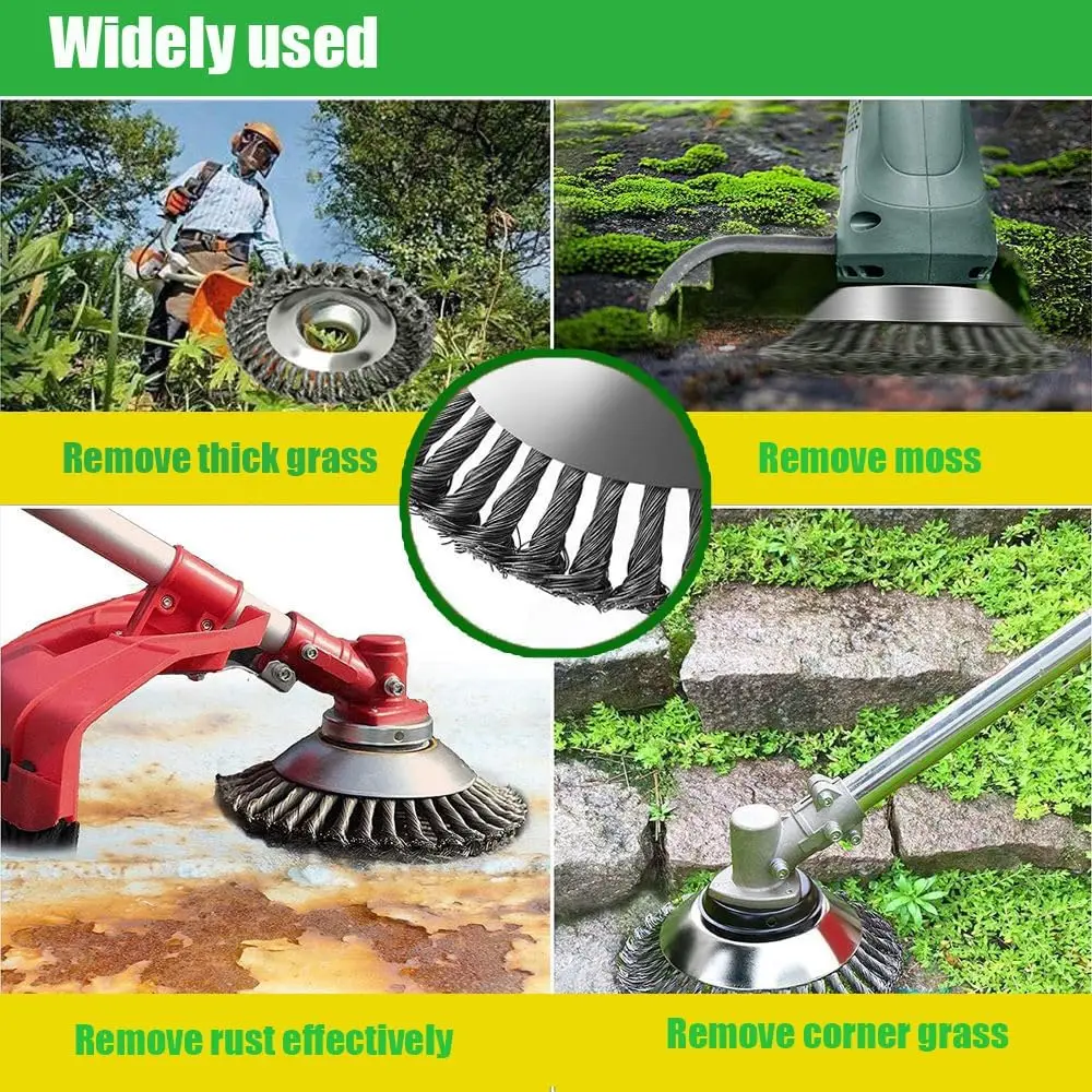 4/6/10インチスチールワイヤーブラシトリマーヘッド、雑草 - Gardening Tools Bundle のレビューと価格