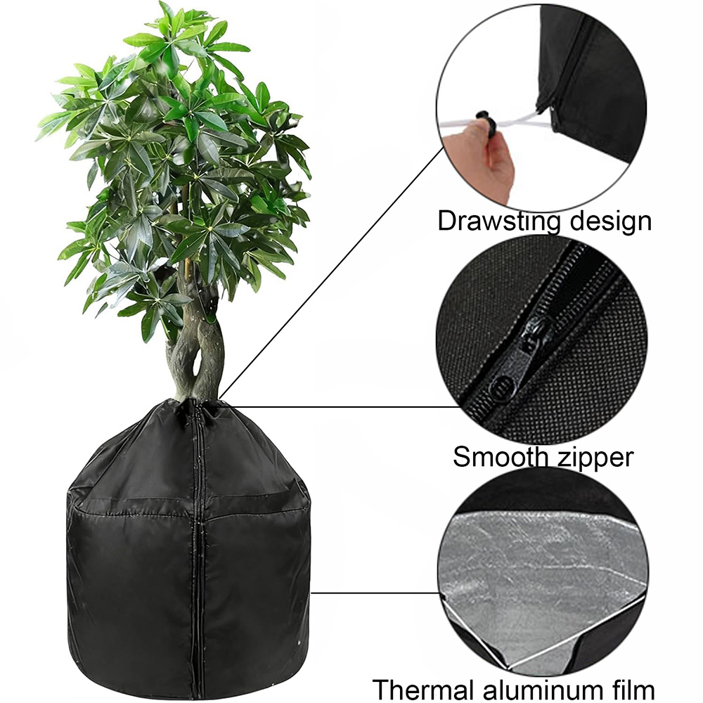 冬の植物カバー霜よけバッグ屋外庭園低木樹木鉢植え植物保護オッ - Grow Bags のレビューと価格