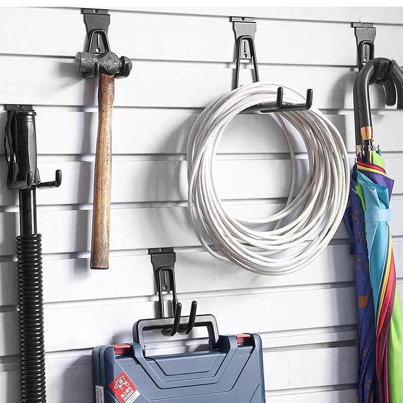 壁掛け溝付きプレート高耐久金属フックガレージ収納ラックノンス - Gardening Tools Rack のレビューと価格