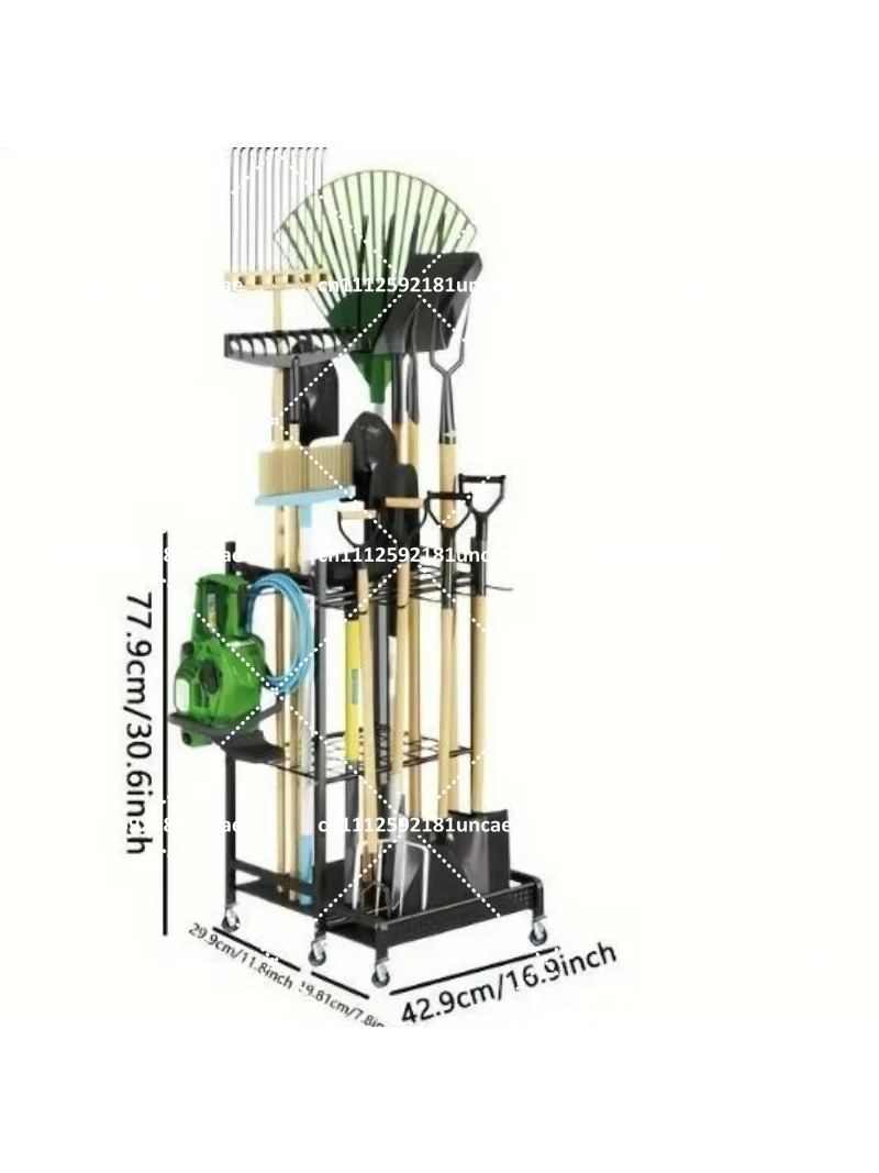 ガーデンツールオーガナイザー、熊手やシャベル用の安定したユー - Gardening Tools Rack のレビューと価格