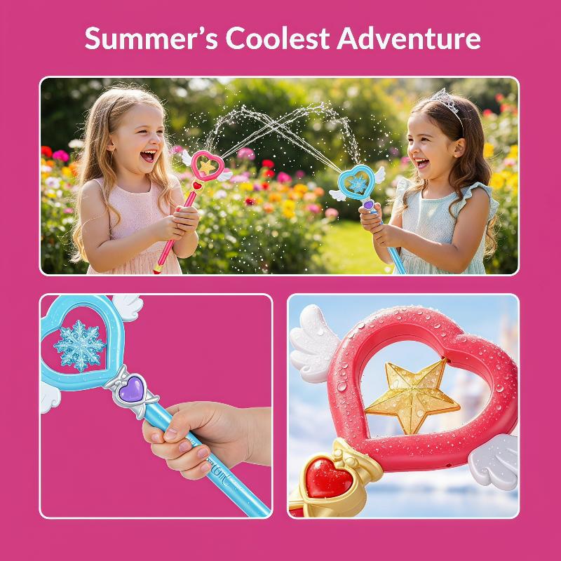 妖精の杖水鉄砲 子供用魔法の水スプリンクラー杖 屋外夏用プー - Gardening Tools Toys のレビューと価格
