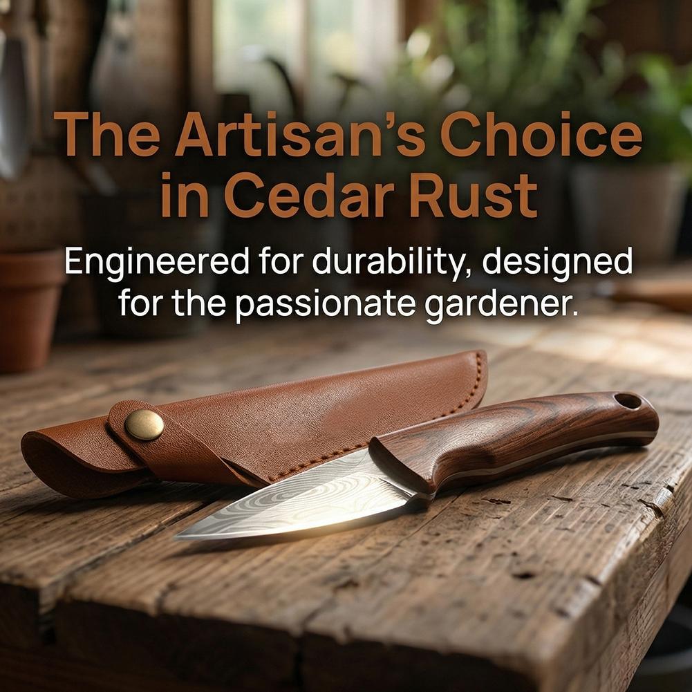 鋭利な接ぎ木用ナイフ、木製ハンドルと革製鞘付き、接木用、耐久 - Gardening Tools Knife のレビューと価格