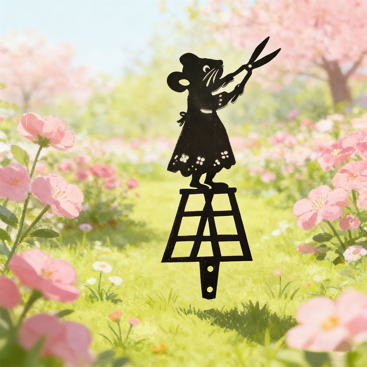 ブラックシルエットラインメタルガーデンコラム、ハサミ付きマウ - Gardening Tools Hand のレビューと価格