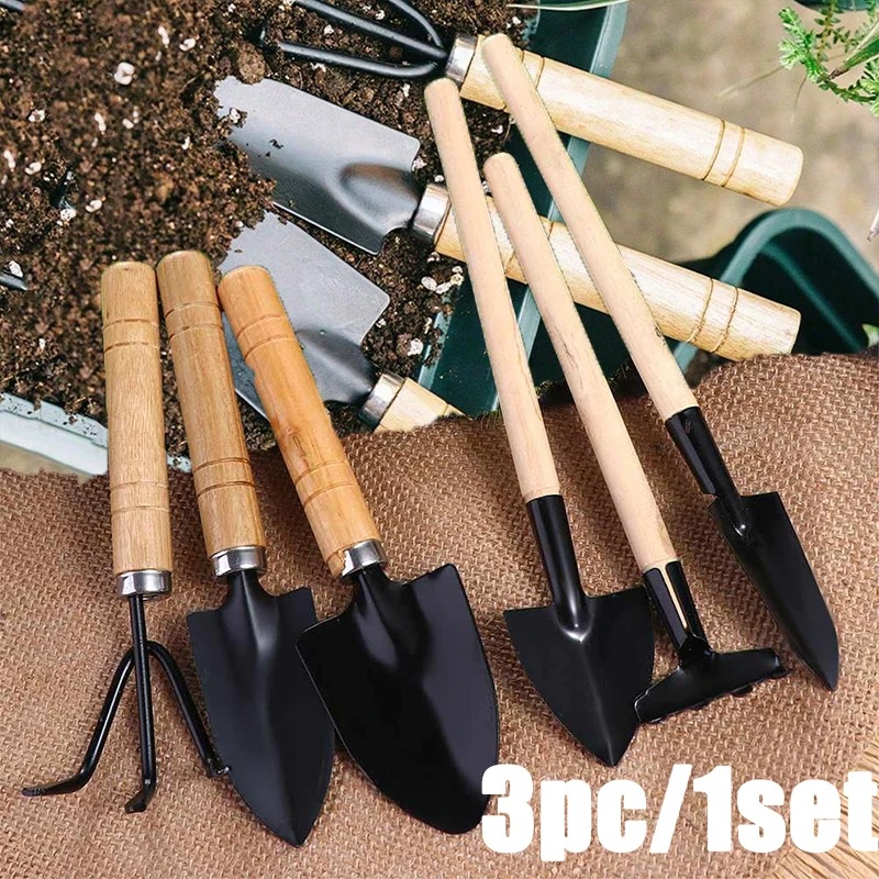 3PC/1セットミニガーデニングツールセットポータブル小型ガ - Gardening Tools Bundle のレビューと価格