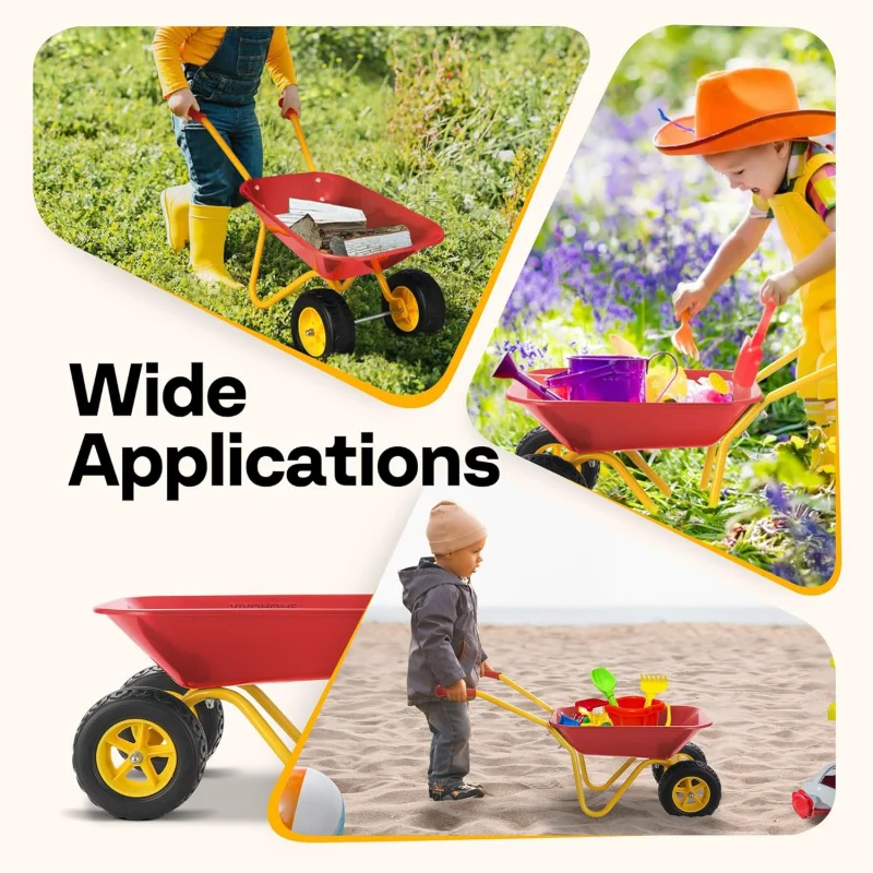 子供用手押し車 ガーデンカート 幼児用ガーデニングツールセッ - Gardening Tools Toys のレビューと価格