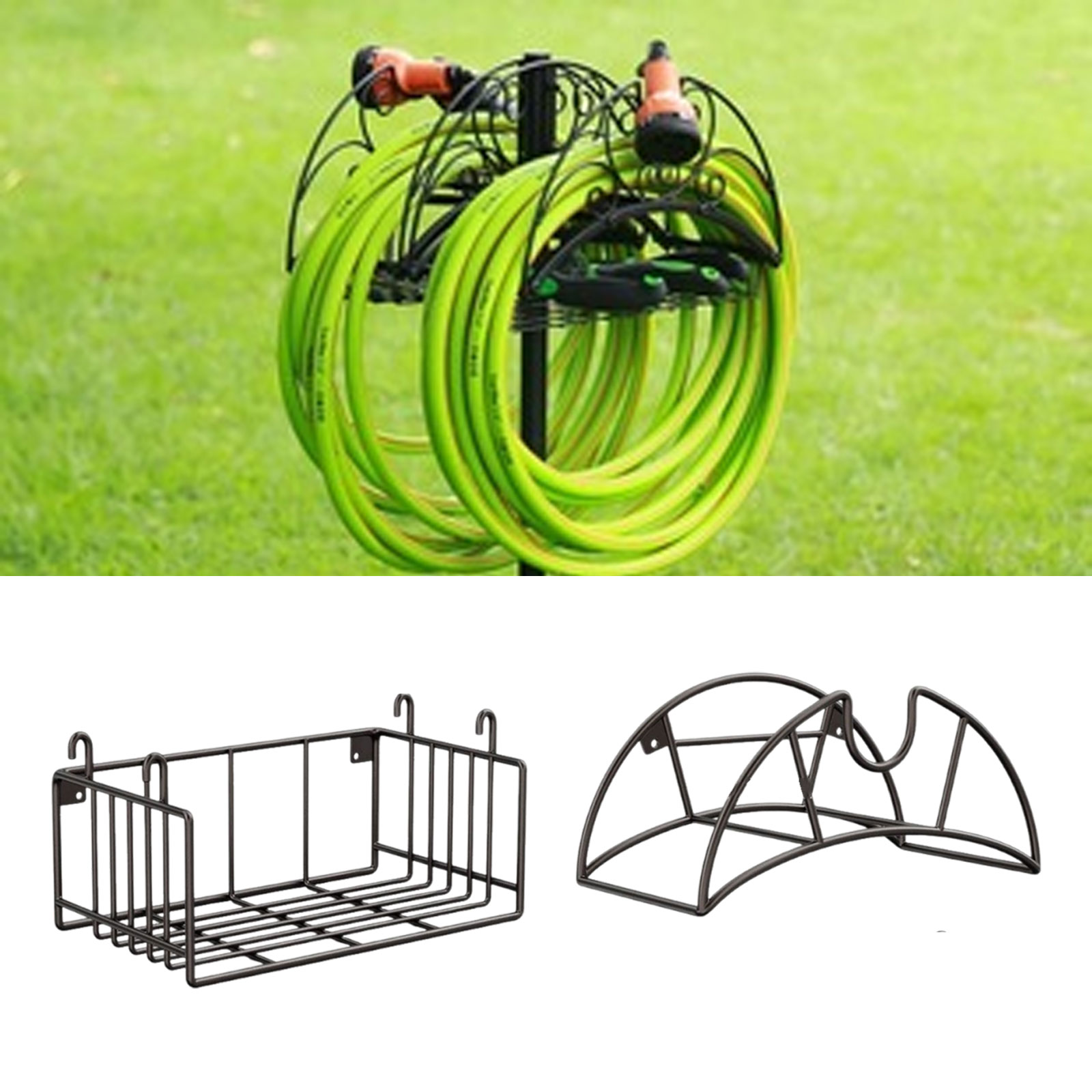 壁掛け式ガーデンホースホルダー、ツールオーガナイザーブラケッ - Gardening Tools Rack のレビューと価格