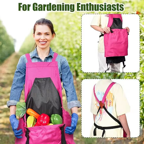 大きなポケット付き屋外ピッキングエプロン、ガーデニング用クイ - Gardening Tools Big のレビューと価格